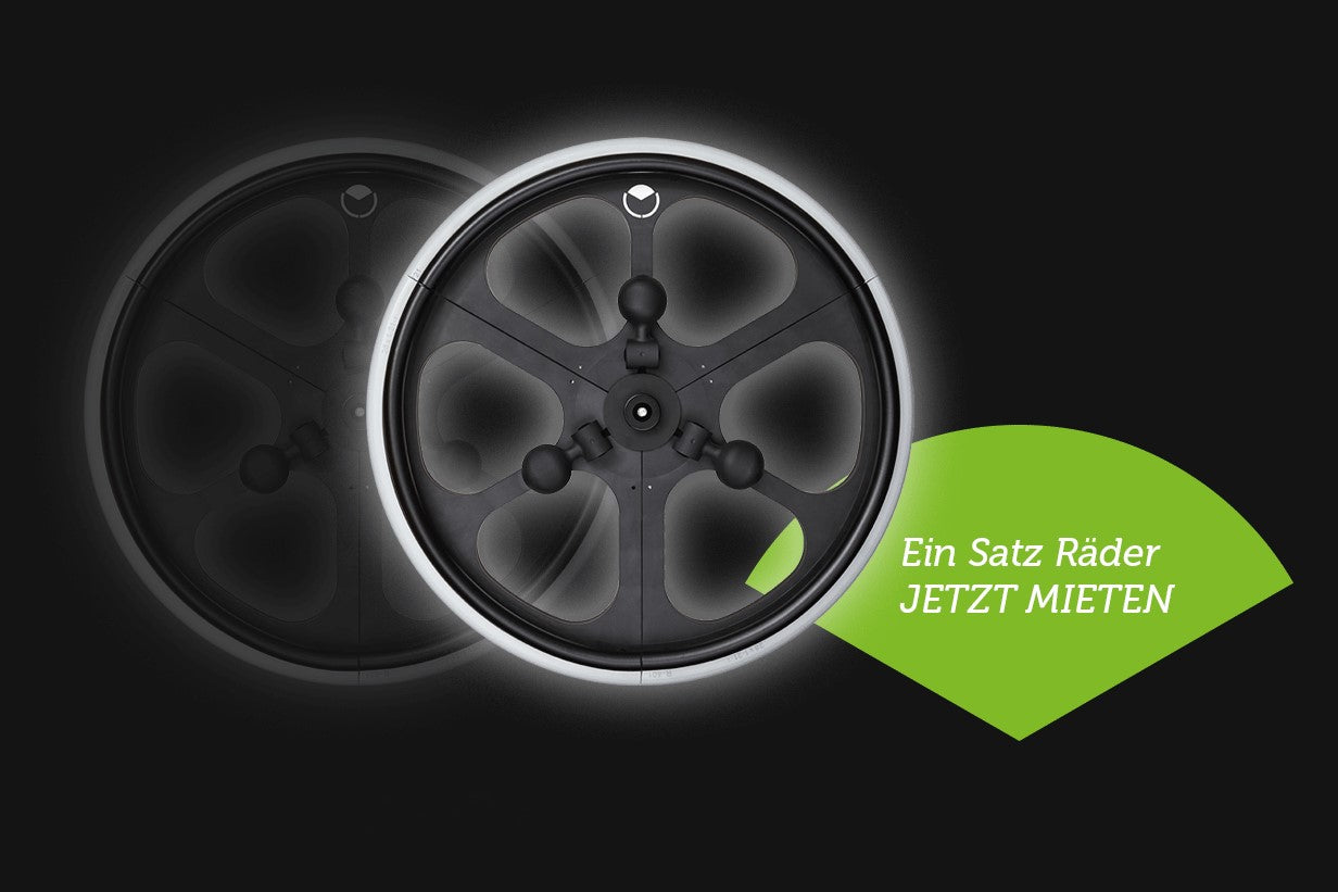 trivida® Miete - teilbares Rollstuhlrad