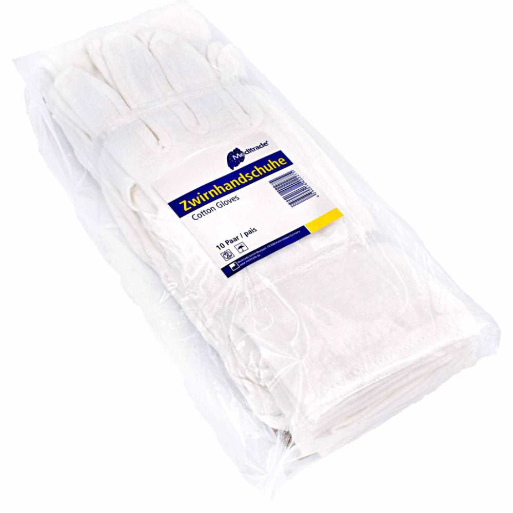 Zwirnhandschuhe aus reiner Baumwolle